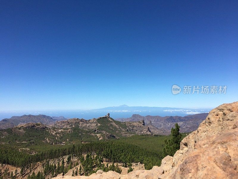 风景与Pico de Teide在背景